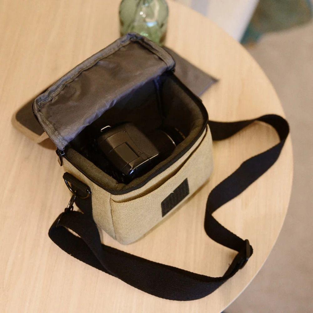 Waterproof Storage Pouch Canvas Digital Shoulder Pouch Multi-Functional Camera Video Bag  Outdoor