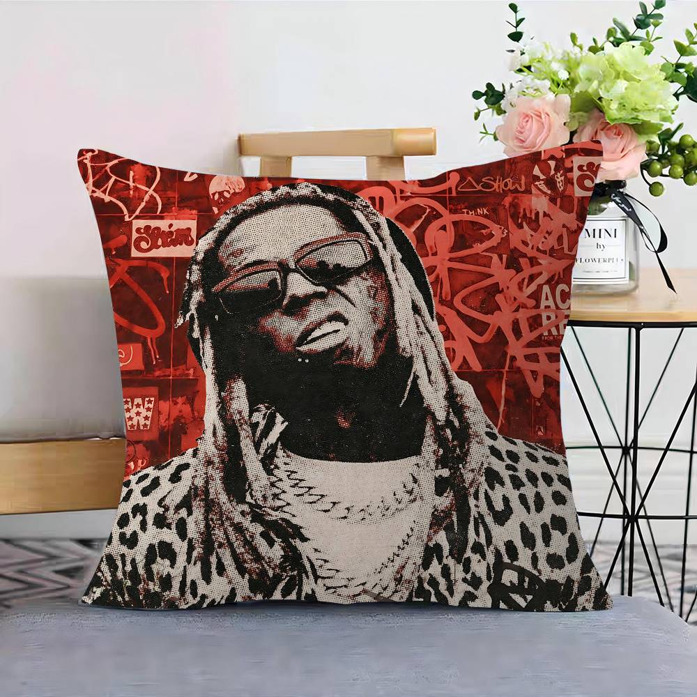Hip Hop Rapper Lil Wayne Tha Carter Cushion Cover Decorative Pillow Sofa Home Decor Case Pillow Cases