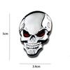 3D Autoaufkleber Premium Krieger Metall Auto Seitenkotflügel Heckklappe Totenkopf Emblem Abzeichen Aufkleber für jedes Fahrzeug LKW Auto Motorrad Wohnmobil