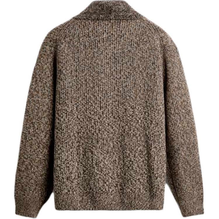 Zara Collaboration FW24 Solid Color Versatile High Neck Long Sleeve Knitted Sweater Men sweater 5755365700