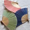 A Stylish Fan Made with Precious Wood Ribs Madder [Hacoa] "Fan 21cm" (cherry (Sunset Color))