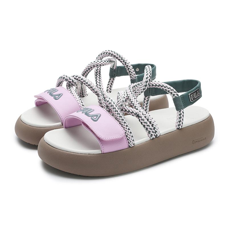 FILA Churro Comfortable Casual Non-Slip Breathable Beach Sandals Women sandals Lavender-Pink F12W421404FPM