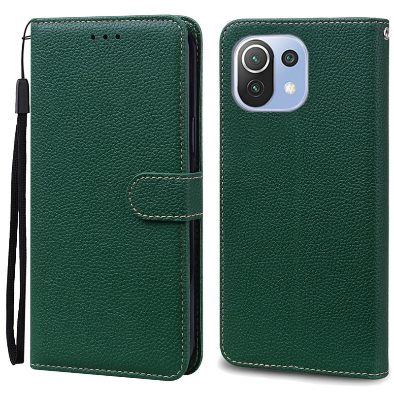 Mi 11 Lite Deksel For Xiaomi Mi 11 Lite 5G NE Lær Lommebok Flipdeksel For Xiaomi Mi 11 Lite Deksel Mi11 11i Cover Coque Fundas