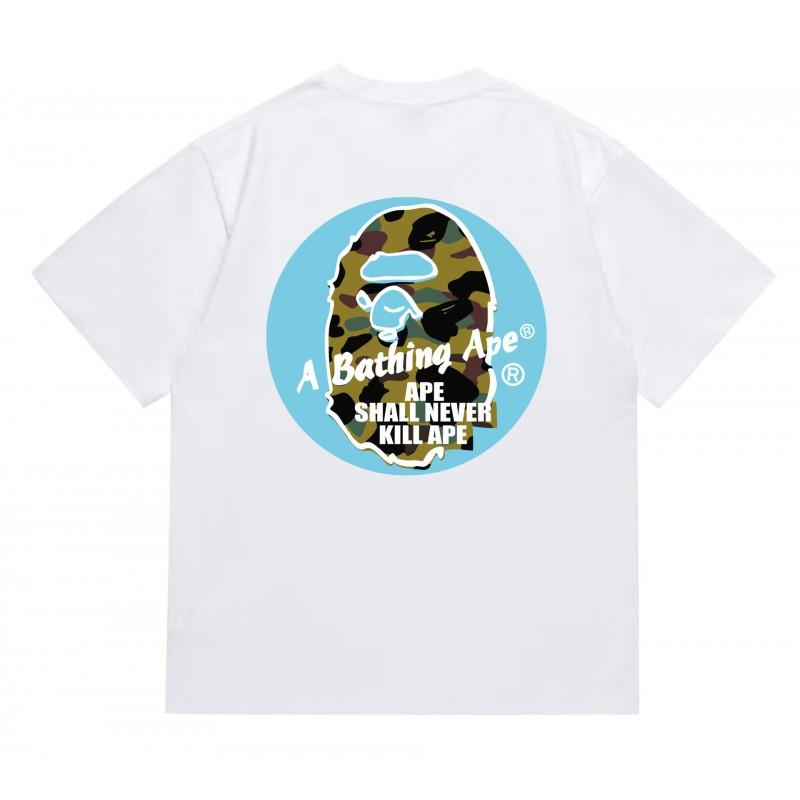 Tricou Bumbac Classic cu Imprimeu Ape Lightning Unisex Mânecă Scurtă Croială Largă Îmbrăcăminte Casual