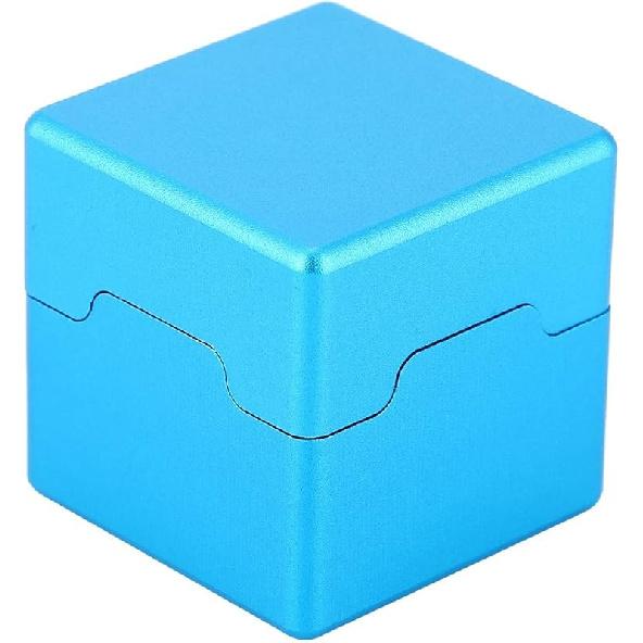 OUKENS Cue Tip Chalk Holder, Aluminum Portable Mini Magnetic Billiard Pool Chalks Carrying Case for Billiard Cue Billiard Accessory
