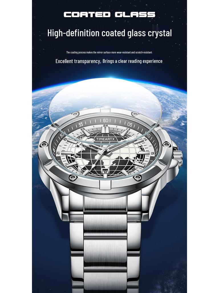 TIMEARTX Earth Style Luminous Waterproof Quartz Men's Wristwatch