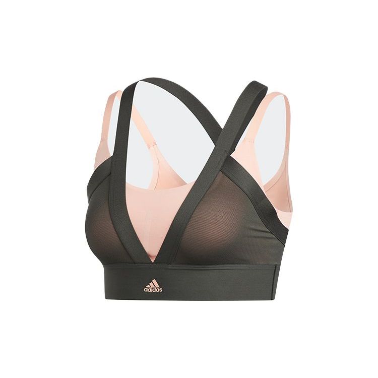 

Adidas Низкоинтенсивный йога двухслойный спортивный бюстгальтер женское нижнее белье темно-земляно-коричневый DZ6089 S