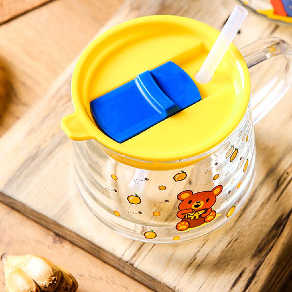 Roztomilý hrnek na vodu Přenosný zvířecí vzor Dětský náhradní šupinatý kolejní mléko káva snídaňový slámový hrnek na pití