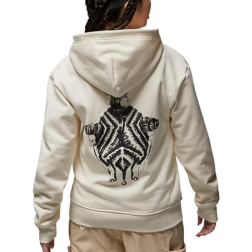 Jordan Sweatshirts Women's Ecru Hooded Moderate Other (Unisex) Sweatshirts DR1896 110