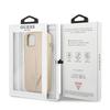 Guess Guhcp14Spsatle Iphone 14 / 15 / 13 6.1 Beżowy/Beige Hardcase Saffianotriangle Logo