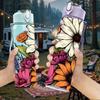 1PC Mixed Daisy Sunflower Bouquet Print 750ml Color Plastic Sports Water Bottle Leakproof Flip Straw Lid Suitable for Sports Office Home Use