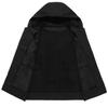 Übergröße 5XL-11XL Mode Herbst Winter Oversize Warme Ärmellose Weste Herren Oberbekleidung Dickes Faux-Fleece-gefütterte Herrenjacke mit Kapuze