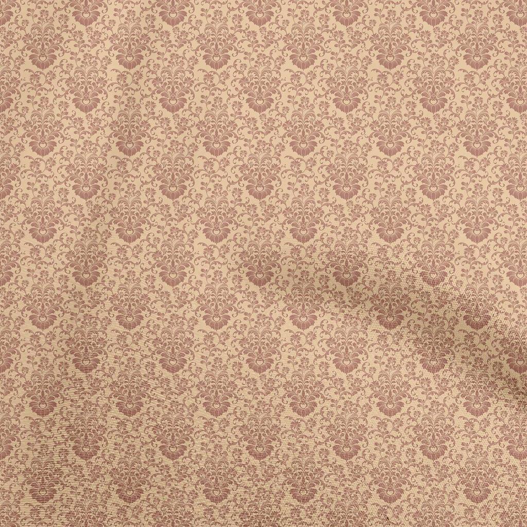 oneOone Cotton Flex Brown Fabric Toile Diy Clothing Quilting Fabric Print Fabric By Yard 40 Inch