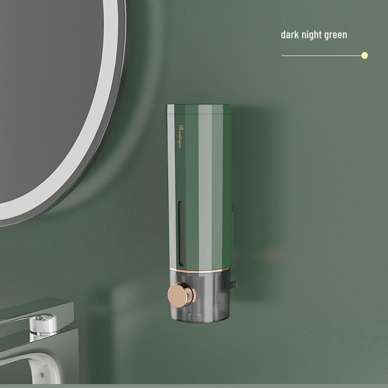 Handcrafted Wall-Mounted Soap Dispenser with Bath Brush for Foam and Gel