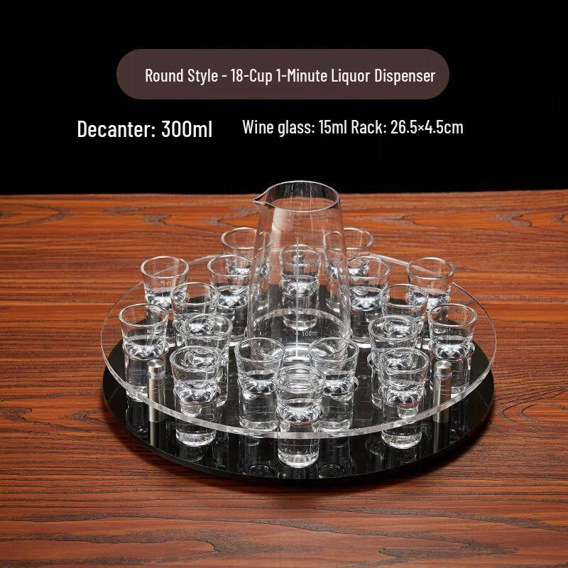 Handmade Glass Bullet Shot Glass Set