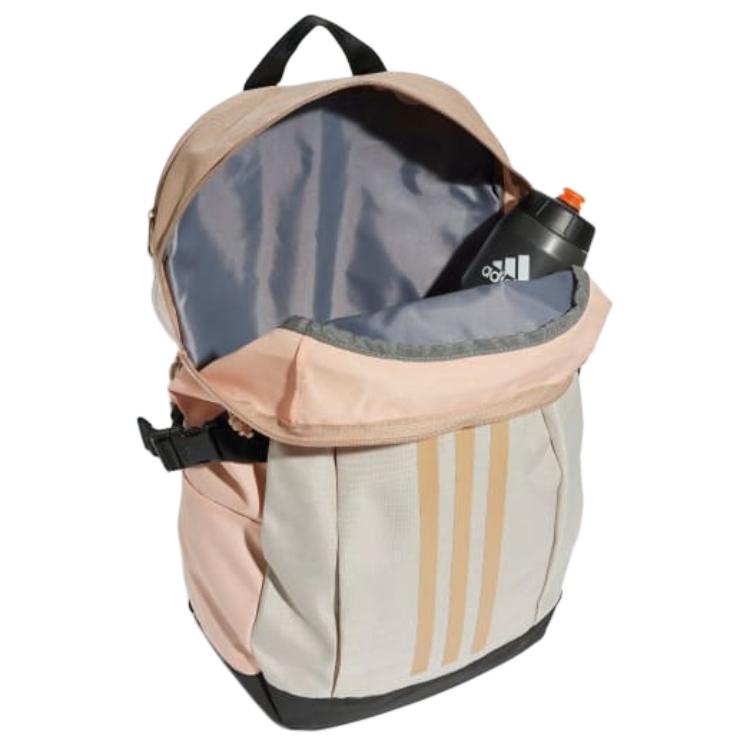 Adidas Power Polyester Backpack Unisex Pink Coral Blend With Warm Sandstone Adidas JC9333