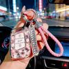 Volkswagen Key Case with Diamond Shell: Compatible with New CC, Magotan B8, Passat, Viloran, Tayron - Luxurious Design for Women