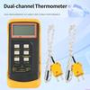 Two Channel Digital Thermometers With Large LCDs Display For High Temperatures Measurement Up To 1300C