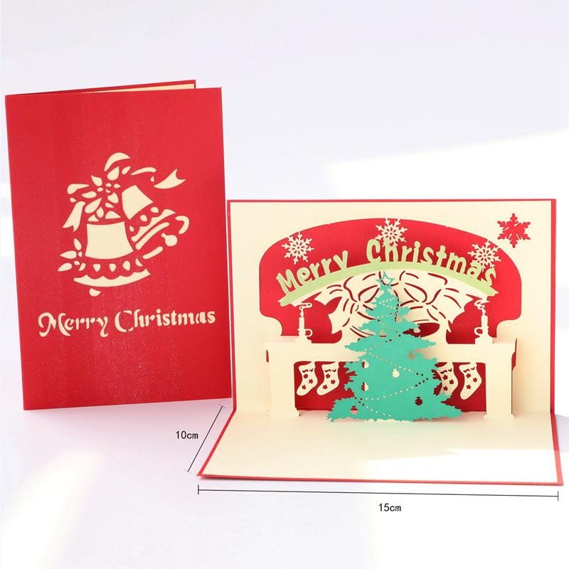 Pop-Up 3D Weihnachtsbaum-Karte - Kreative Feiertagsgrußkarte und Geschenk