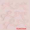 10PCS Pink Bow Embroidery Patches Iron On Patches For Clothing Cartoon Cute Pink Patches On Clothes Kids Stickers DIY Applique