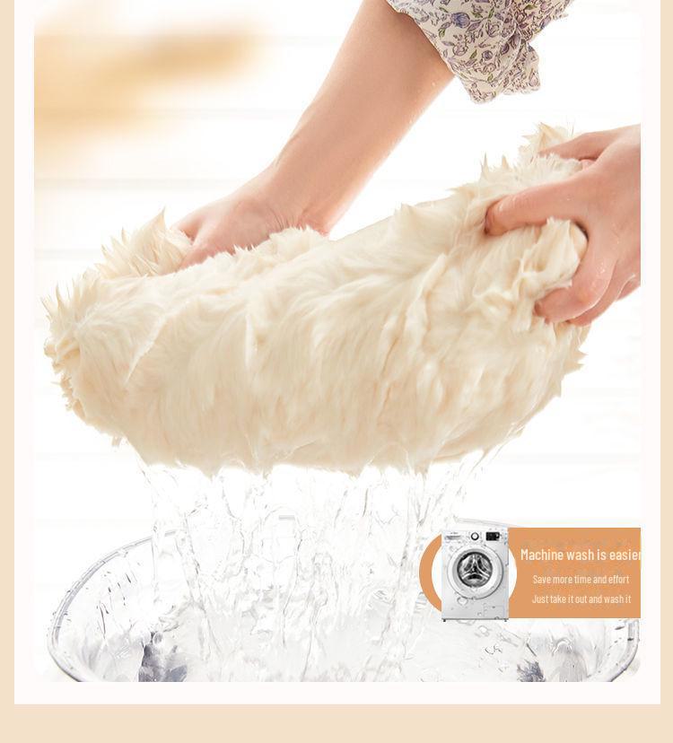 Copridivano in Peluche Antiscivolo, Copertura Totale, Ispessito per l'Inverno, Universale per Tutte le Stagioni