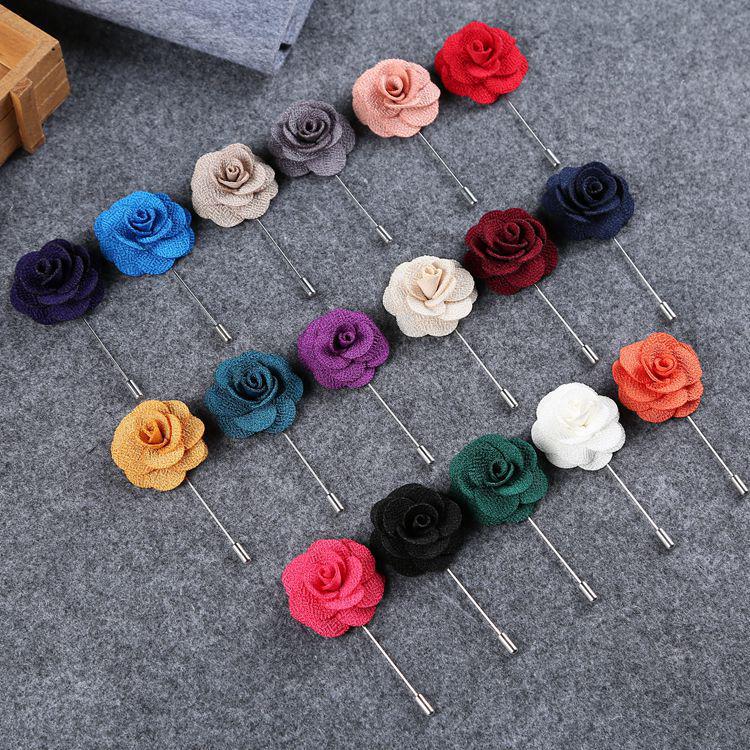 Camellia Style Collar Pin Brooch - Unisex Suit Accessory