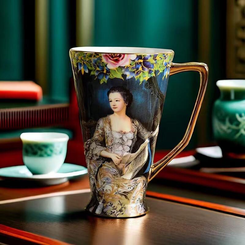 Elegantes Keramik-Tee- & Kaffeetassen-Set
