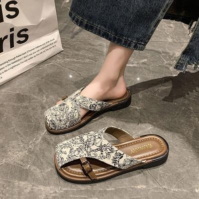 Schuhe mit niedrigem Absatz für Damen Außensandalen Originale lässige Pantoletten Schicke und elegante Klapperlatschen 39 Schuh Großhandelspreis Damen Hausschuhe