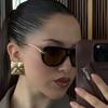New fashion double beam toad glasses advanced sense rope knot women's personality design glasses European and American catwalk street sunglasses