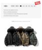 HL Winter Style Men's Thick Hooded Cotton Jacket with Large Fur Collar - For Middle-Aged and Young Men