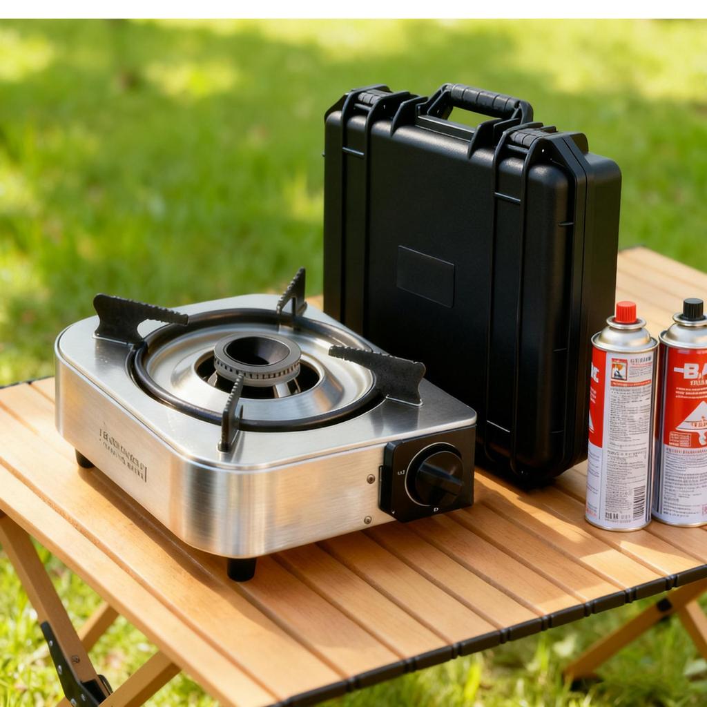 Frosted Card Stove Storage Box: Portable Outdoor Camping Picnic Tool
