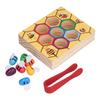 Clamp Bee Matching Game Toys Early Educational Learning Fine Motor Skill Toy for ChildrenClamp Bees