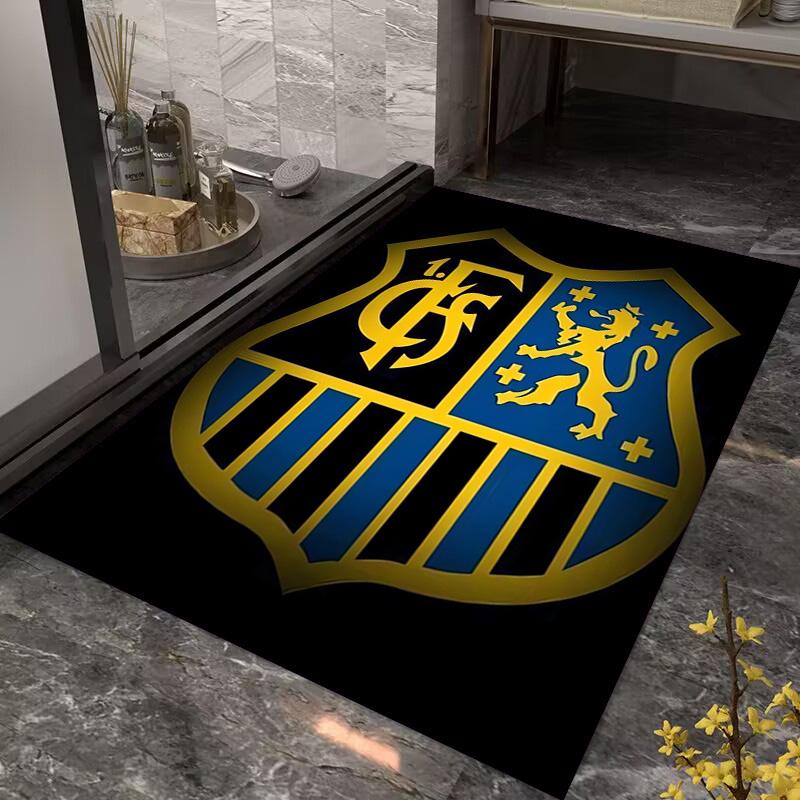 Portugal: Lion Emblem Green Shield carpet Suitable for all seasons floor mats Office chair cushion Fashion Bathroom mat