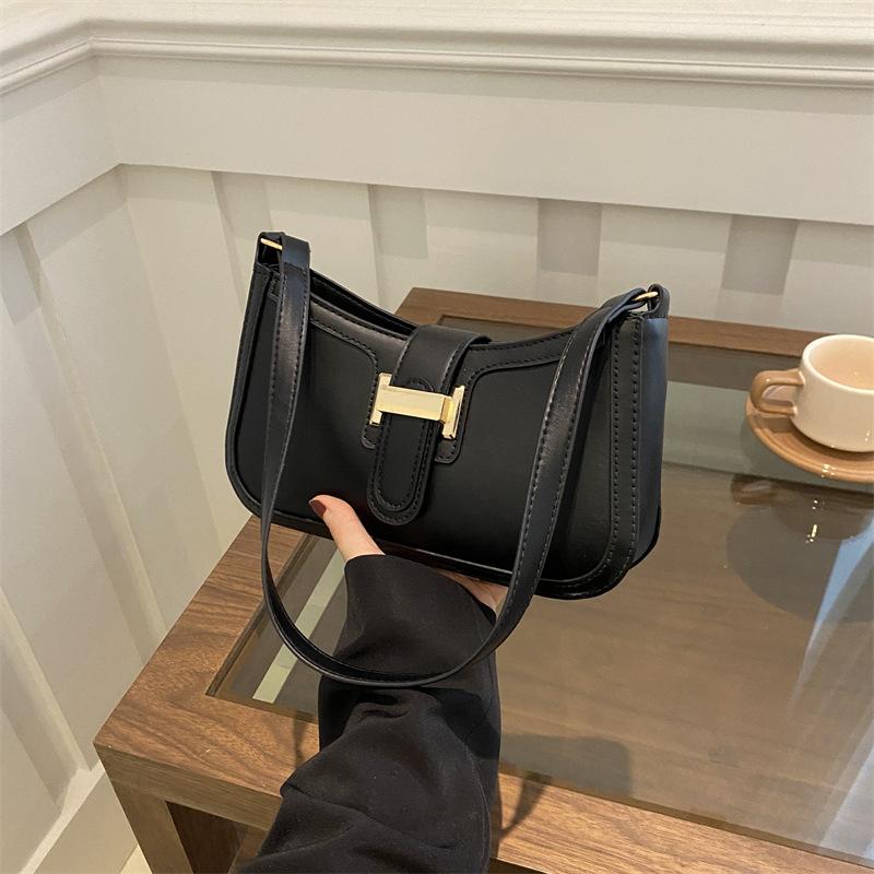 Retro Fashion Casual Small Square Bag Women's 2025 Summer New Fashion Trend Casual Underarm Handbag Messenger Bag