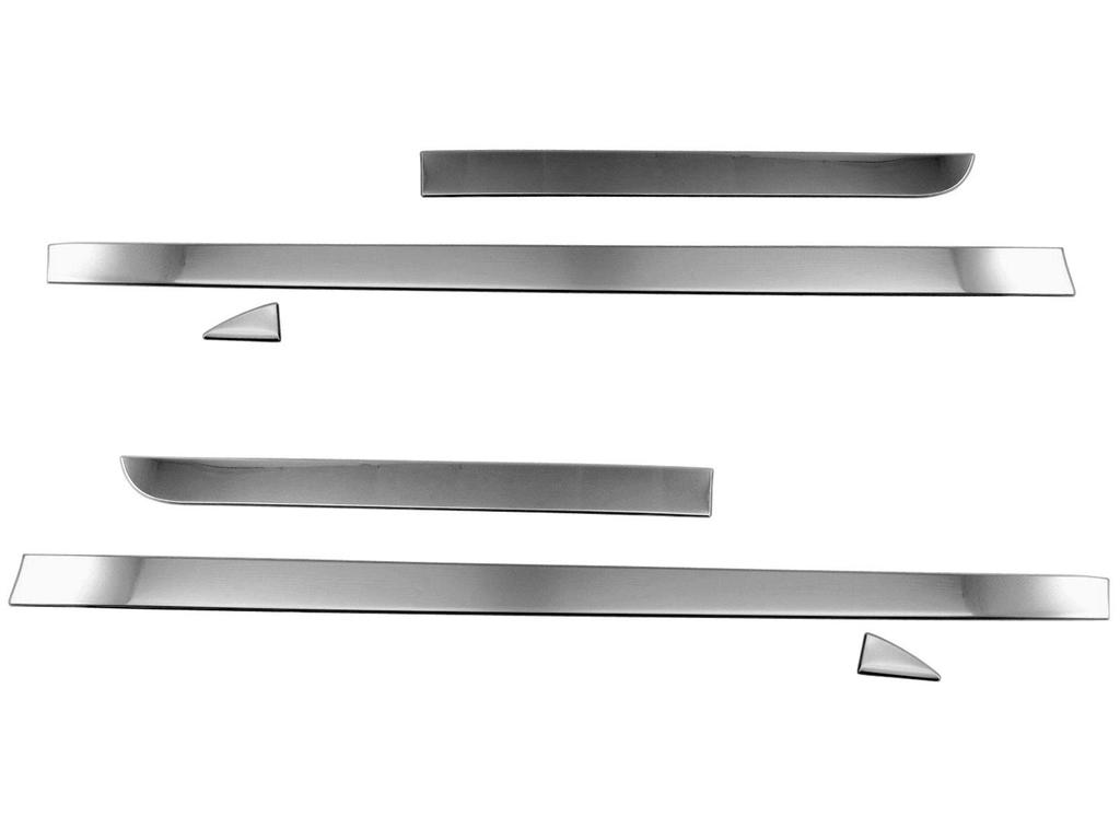 BRIGHTZ Finish Stainless Steel Plated Side Door Moulds for the Fuga Hybrid Ultra-Mirror (6-Piece Set) (HY51) [SID-MOL-118]