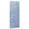 VidaXL Mosquito Net Blue White and Silver 90x220 Cm Chenille