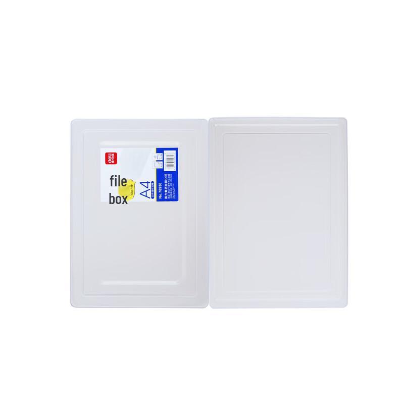 Deli 78930 Transparente Kunststoff-Aktenbox