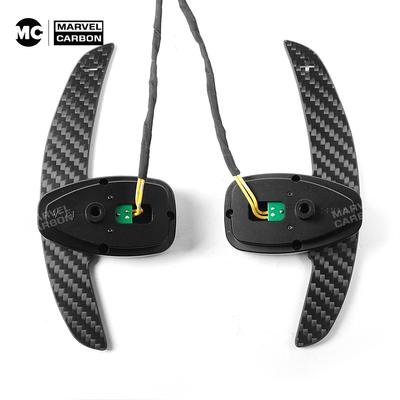 MC Glossy Carbon Fiber Magnetic Steering Wheel Paddle Shifters For Mercedes Benz C Class (W204)2011-2013 W176 W246 W212 W166