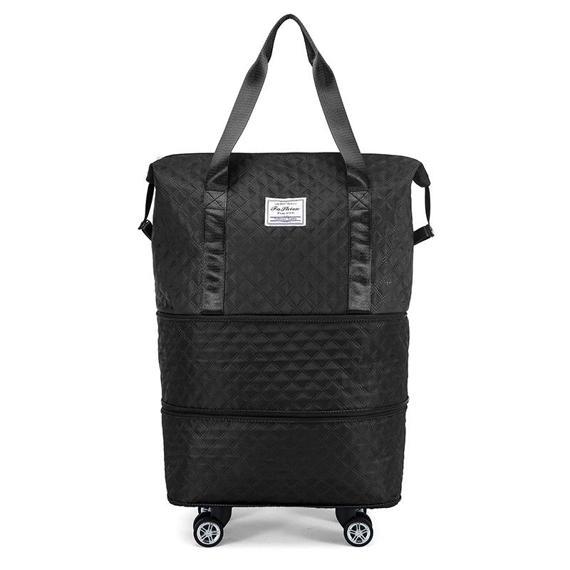 Extra Large Capacity Wet and Dry Separation Double-layer Extended Luggage Bags To Be Produced Must-have Clothes Storage Bags with Wheels