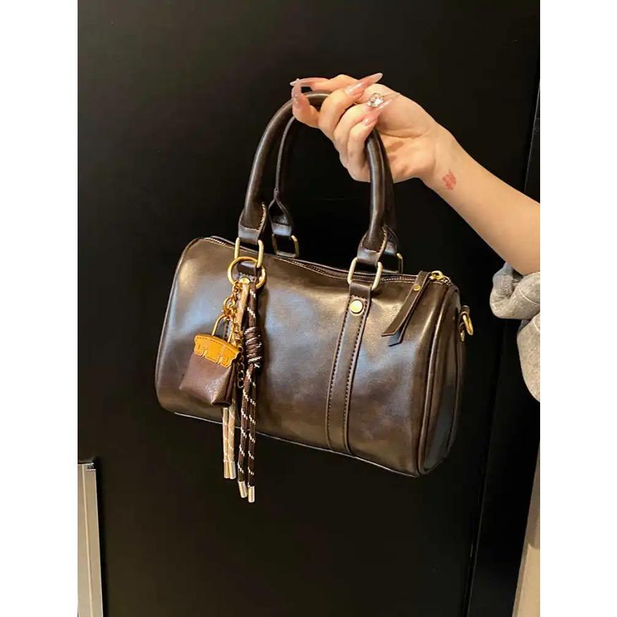 Hochwertige Sense Tote Bowlingtaschen Damen Herbst Winter Mode Umhängetaschen Neue vielseitige PU Leder Umhängetasche