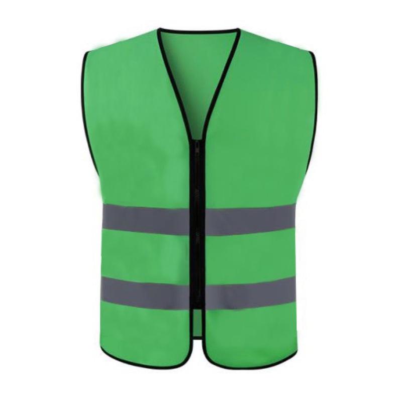 Reflective Multi-Pocket Safety Vest for Traffic, Construction, Cycling, and Sanitation.