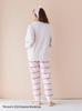 Gelato Pique Sesame Street Motif JQD Pullover Long Pants Set White & (PWNT245058) Women's