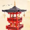 LULUFUN Tower Mini Block Building Traditional Chinese Architecture Fire Block DIY Assembly Hobby Christmas Gift Toy, Model, Tower, Set, Model, Boys,