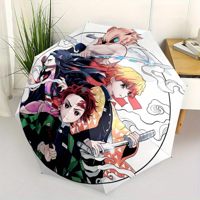 

1pc Automated Folding Umbrella with 3-Fold Design, 8 Iron Ribs - Outdoor, for Travelers & Everyday Use, Perfect Gift for Fans & Festivals!F103