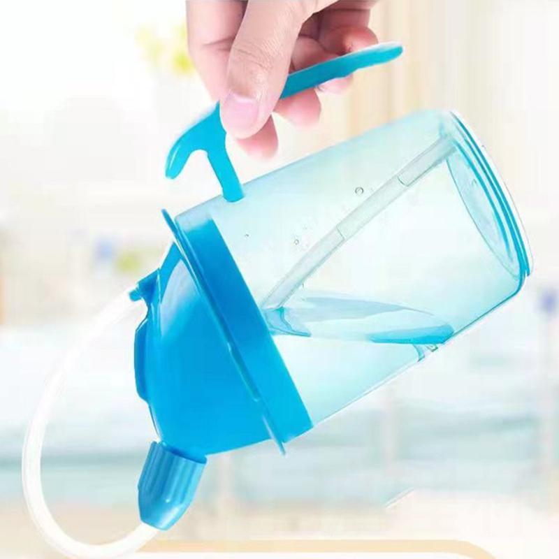 Kubek niekapka zapobiegający rozlewaniu dla pacjentów leżących i osób starszych – Kontrolowany przepływ zapobiegający zadławieniu