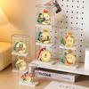 Acrylic Badge Display Rack Stackable Desktop Storage Box Handheld Badge Case  Desktop Organization