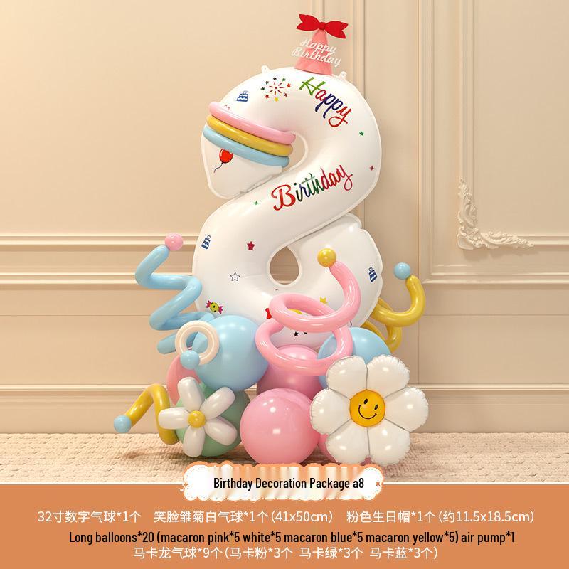 Accessori fotografici per il 3° compleanno del bambino: Palloncini e Decorazioni Numeriche