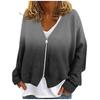 Womens Zip Up Sweaters Sweatshirts Long Sleeve Oversized Jackets Soft Casual Loose Tunic Tops