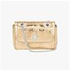 Vivienne Westwood Metallic Crinkle Small Pulse Chain Crossbody Bag 5c01000bw L00
