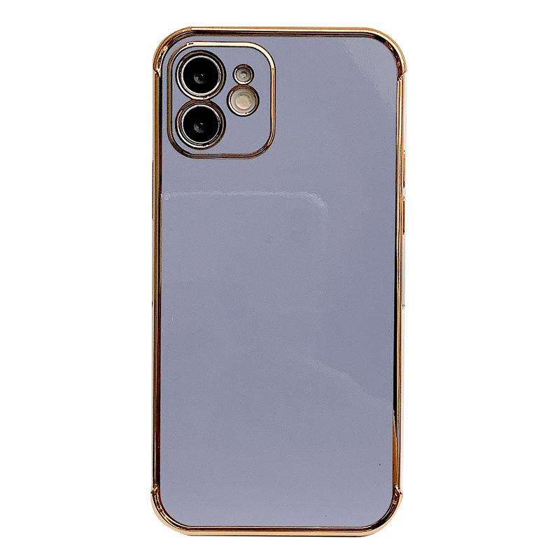 6D Electroplated Candy Color for iPhone17Pro Mobile Phone Case 15 Apple 16 Solid Color Anti-drop Protective Case XSMAX